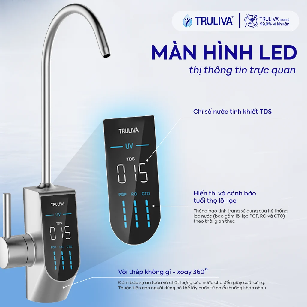 Máy lọc nước Truliva UR5840 PLATINUM - Ảnh 8