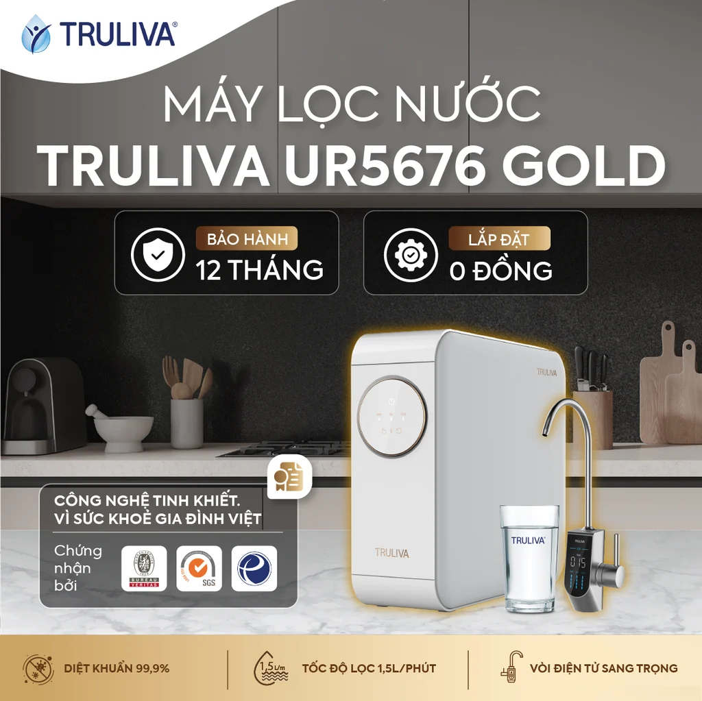 Máy lọc nước Truliva UR5676 GOLD - Ảnh 2